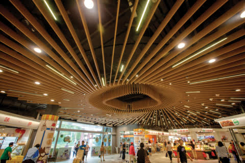 Link REIT's newly designed Butterfly Market give a sense of space and visibility. Link REIT's newly designed Butterfly Market give a sense of space and visibility.