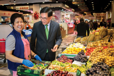"Fresh markets form a very important part of the community, and we want to make sure that they are vibrant." George Hongchoy, Link REIT CEO "Fresh markets form a very important part of the community, and we want to make sure that they are vibrant." George Hongchoy, Link REIT CEO